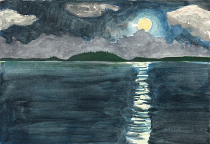 Gouache sjmotiv.