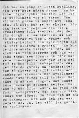 Sagan om den ensamma kycklingen, sida 2.
