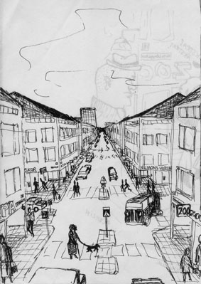 Idskiss fr Eskilstuna-stadsdelen Nyfors.