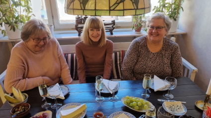 Eva Bastmo, Lena Segerberg och Elisabeth Bastmo r 2021.