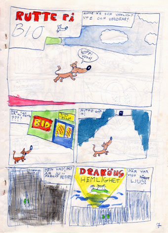 En serie om hunden Rutte, i nr 3 1961.