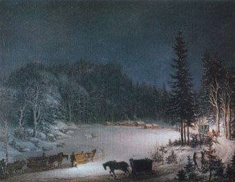 Per Hillestrm, Vinterstycke frn Bergslagen. 1700-talets sista rtionden.