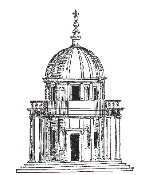 Tempietto i Rom av Bramante - ett arkitekturverk som jag gillar skarpt.